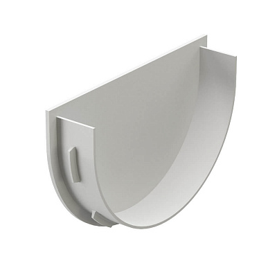 Заглушка воронки водостока Дёке Premium RAL 9003 Белый Пломбир