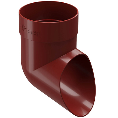 Наконечник трубы ДЕКЕ STANDARD d80мм цвет RAL 3005 Красный