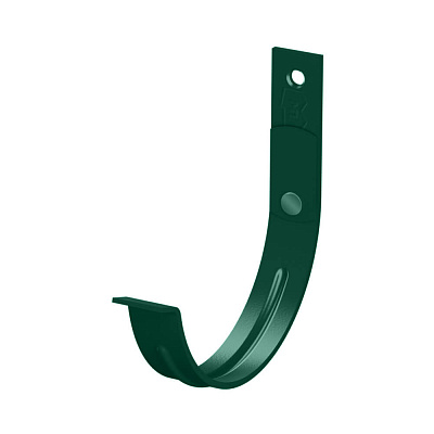 Держатель желоба карнизный d125х132мм RAL 6005 Зеленый Мох металлический усиленный фото Центр Металлокровли