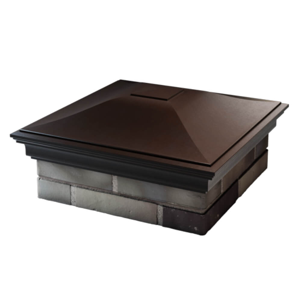 Колпак Монблан Коричневый на столб 2х2 кирпича фото 4