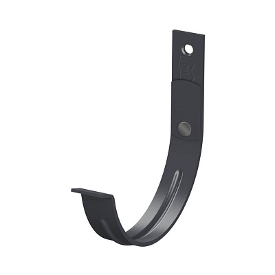 Держатель желоба карнизный d125х132мм RAL 7024 Серый Графит металлический усиленный