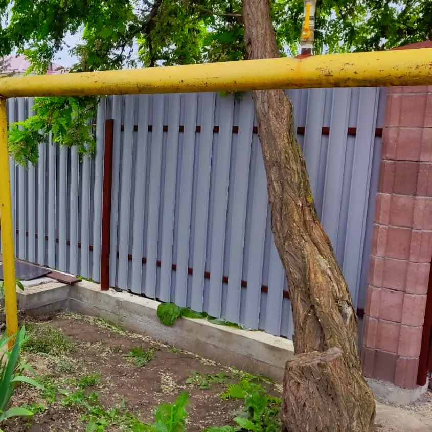 Фото 5 забор штакетник Фигурный Античное Дерево 3D двусторонний