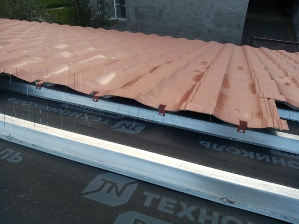 Металлочерепица Геркулес 8004 терракотовый Стальной Бархат от Центра Металлокровли в Актау