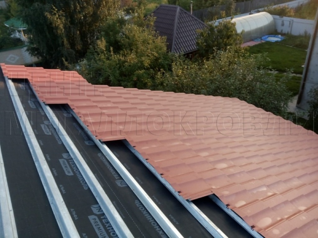 Металлочерепица Геркулес 8004 терракотовый Стальной Бархат от Центра Металлокровли в Актау