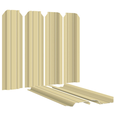 Штакетник (евроштакетник) Узкий RAL1014-1014 Бежевый двусторонний