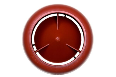 731158 Колпак для трубы VILPE д.110 (красный) вид сверху