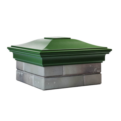 Колпак на столб забора MONBLAN Зеленый 1,5х1,5 еврокирпича (0.7НФ) 2